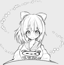 無残なクマさんパーカー＆胸見せ