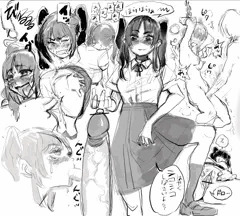 ツインテール女学生、すぐちんちんしゃぶる化