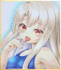 <色紙>　スク水イリヤ/プリズマ☆イリヤ