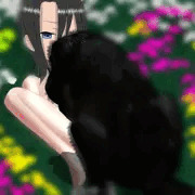 お花畑で愛犬と交尾