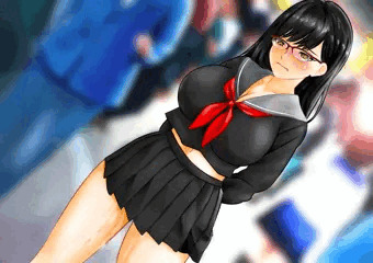眼鏡セーラー服少女が催眠操作で強制露出、羞恥地獄、尊厳破壊