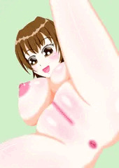 自己貫通される女の子