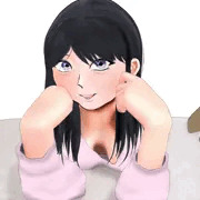 美少女の胸ちら
