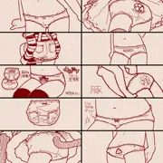 手書きパンツ１２
