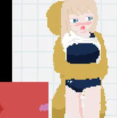(fantia始めました)スク水抱きつきバック