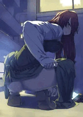 夜のコンビニ裏で…