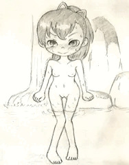 二人でなかよく禊をした・・・