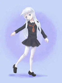 無帽で白タイツの響さん