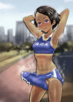 ふたなり陸上部女子