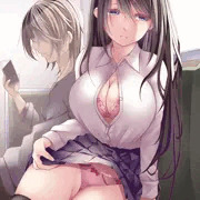 電車の中でパンツを見せてくれる女の子