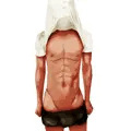 腹筋が割れました　こんなに
