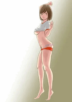 体操着女子