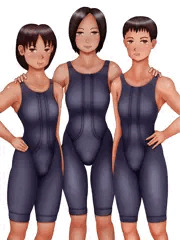 競泳をやってるふたなりさんたち