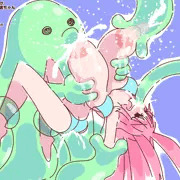 敗北乳吸い中出しスライムックス