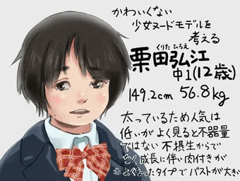 可愛くない少女ヌードモデルを考える
