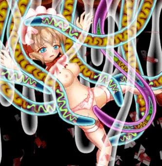 少女に群がる触手