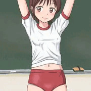 体操服が小さいのおぶらな子