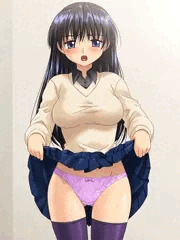 たくしあげ(染みあり)