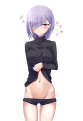 お腹たくし上げ