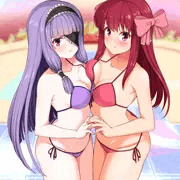 【非エロ】ビキニ亜麻音＆魔璃【skeb】