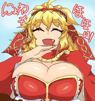 エリザ嬢おっぱいポロリ