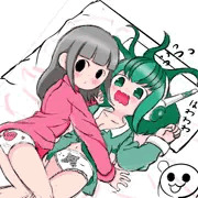 落書きはなちゃんとまきなちゃん