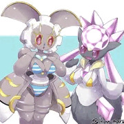 水着を試着するマギアナさんとディアンシーさん！