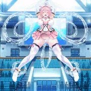 水牢に捕まるチアリーピンク