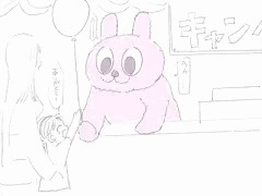働くお姉さん（着ぐるみ）