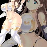ロリ巨乳ビキニアーマー娘