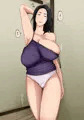 だらしない格好でうろつく母親