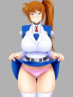 なのはさんのたくし上げ