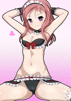 メイド水着の久