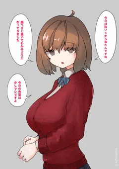 ３…乳のデカいかわいい後輩の女子に勃起しているところを見られた！
