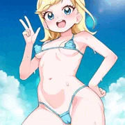 季節感のない時期に描いた水着みつきちゃん