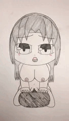 ママ式の騎乗位エロ画