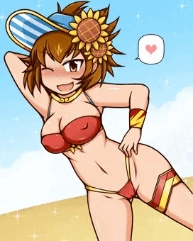 アルバイトでサービスするビーチクウ