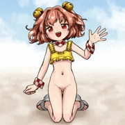 水着小鈴ちゃん　上下それぞれON/OFF　4パターン）