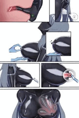 永遠に拘束されたラバー人形 3