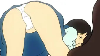 しゃぶりながら食い込みを直すひろみ