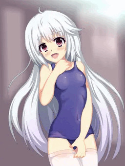 白髪ロリ娘　差分付き
