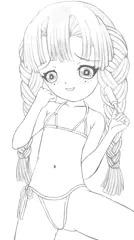 ロリみつりんその他モノクロ画