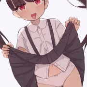 吊りスカート少女