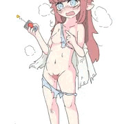 服が弾け飛んだエレナ