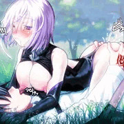 マシュさん（乳首舐め騎乗位青姦）
