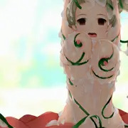 アルラウネに捕まってしまった少女