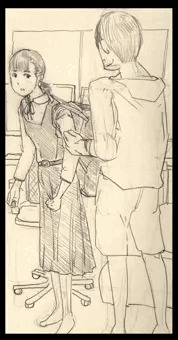 JCと半脱ぎエッチ