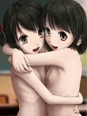 抱き合う