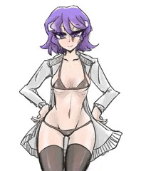 青髪娘ビキニ絵