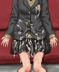 制服ぶっかけ